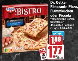 Hit Dr. Oetker Ristorante Pizza, Flammkuchen oder Piccola Angebot