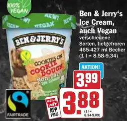 Hit Ben & Jerry's Ice Cream, auch Vegan Angebot