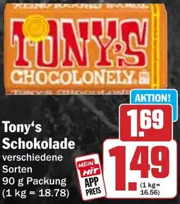 Hit Tony's Schokolade Angebot