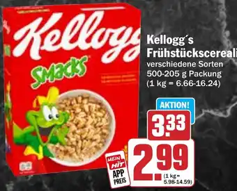 Hit Kellogg's Frühstückscerealien Angebot