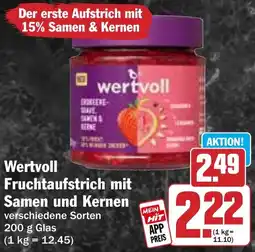Hit Wertvoll Fruchtaufstrich mit Samen und Kernen Angebot