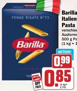 Hit Barilla Italienische Pasta Angebot