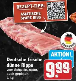 Hit Deutsche frische dünne Rippe Angebot