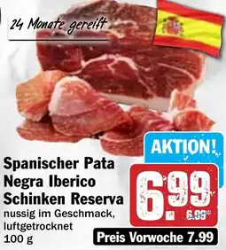 Hit Spanischer Pata Negra Iberico Schinken Reserva Angebot
