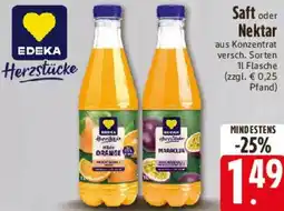 E-Center EDEKA Herzstücke Saft oder Nektar Angebot