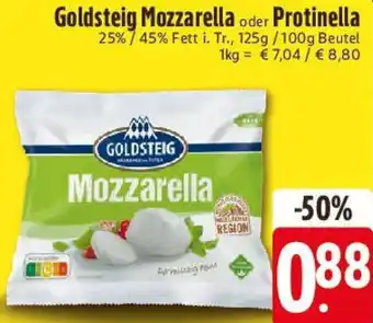 E-Center Goldsteig Mozzarella oder Protinella Angebot