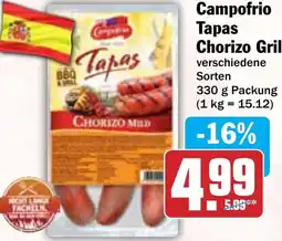 Hit Campofrio Tapas Chorizo Griller Angebot