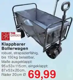 Jawoll TIM GARDEN Klappbarer Bollerwagen Angebot