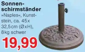 Jawoll Sonnenschirmständer Angebot