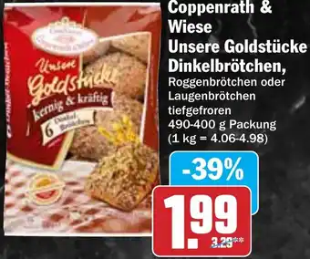 Hit Coppenrath & Wiese Unsere Goldstücke Dinkelbrötchen Angebot