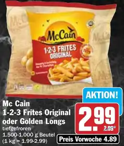 Hit Mc Cain 1-2-3 Frites Original oder Golden Longs Angebot