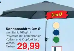 Jawoll Sonnenschirm 3 m Ø Angebot