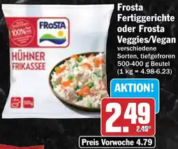 Hit Frosta Fertiggerichte oder Frosta Veggies/Vegan Angebot
