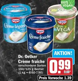 Hit Dr. Oetker Crème fraîche Angebot