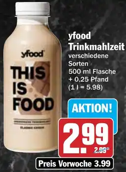Hit yfood Trinkmahlzeit Angebot