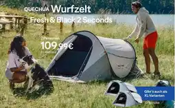 Decathlon Quechua wurfzelt fresh & black 2 seconds Angebot