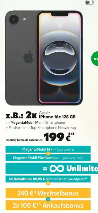 cosmophone Apple iphone 16e 128 gb Angebot
