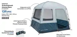 Decathlon Quechua aufenthaltszelt arpenaz base oder picknickdecke komfort Angebot
