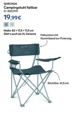 Decathlon Quechua campingstuhl faltbar Angebot