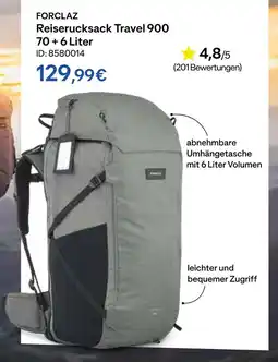 Decathlon Forclaz reiserucksack travel 900 Angebot