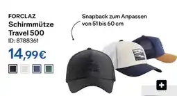 Decathlon Forclaz schirmmütze travel 500 Angebot