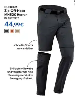 Decathlon Quechua zip-off-hose mh500 herren Angebot