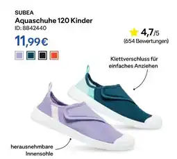 Decathlon Subea aquaschuhe 120 kinder Angebot