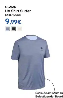 Decathlon Olaian uv shirt surfen Angebot