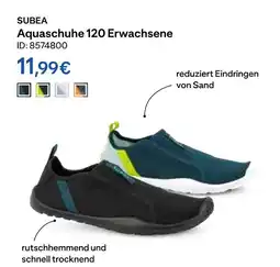 Decathlon Subea aquaschuhe 120 erwachsene Angebot