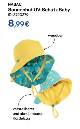 Decathlon Nabaiji sonnenhut uv-schutz baby Angebot