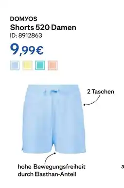 Decathlon Domyos shorts 520 damen Angebot