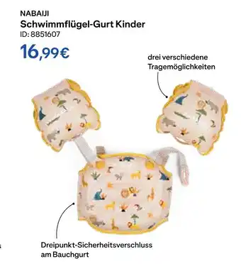 Decathlon Nabaiji schwimmflügel-gurt kinder Angebot