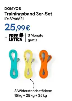 Decathlon Domyos trainingsband 3er-set Angebot