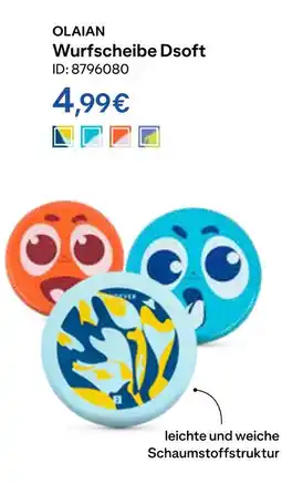 Decathlon Olaian wurfscheibe dsoft Angebot