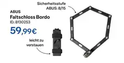 Decathlon Abus faltschloss bordo Angebot