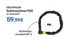 Decathlon Decathlon kettenschloss 920 Angebot