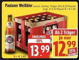 Edeka Xpress Paulaner weißbier Angebot