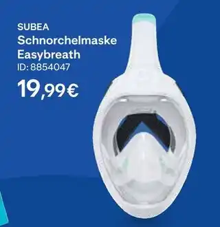 Decathlon Subea schnorchelmaske easybreath Angebot
