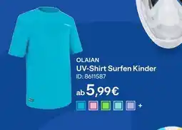 Decathlon Olaian uv-shirt surfen kinder Angebot