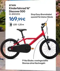 Decathlon Btwin kinderfahrrad 16 discover 500 Angebot