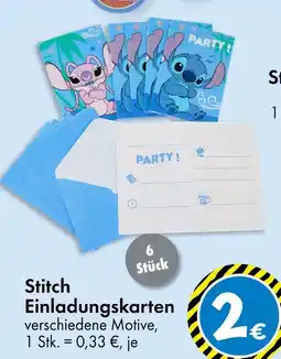 TEDi Stitch einladungskarten Angebot