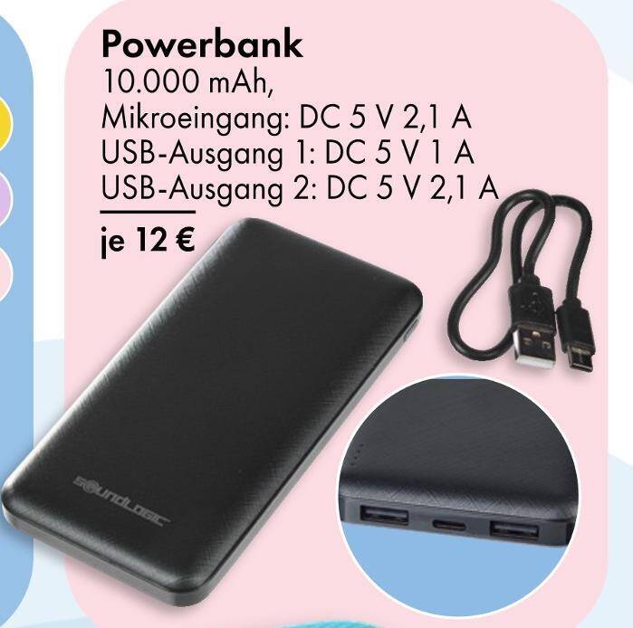 Soundlogic powerbank Angebot bei TEDi