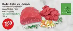 V Markt Alpenrind rinder-braten und -gulasch Angebot