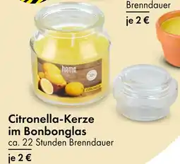 TEDi Home citronella-kerze im bonbonglas Angebot