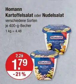 V Markt Homann kartoffelsalat Angebot