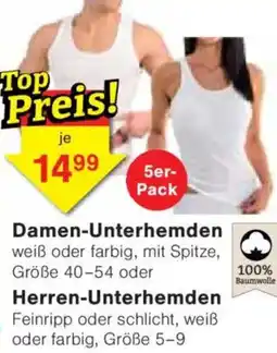 Jawoll Damen oder Herren Unterhemden Angebot
