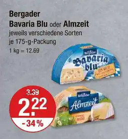 V Markt Bergader bavaria blu Angebot