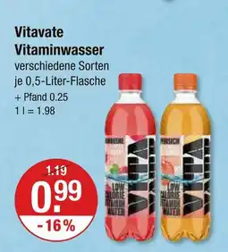 V Markt Vitavate vitaminwasser Angebot