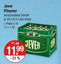 V Markt Jever pilsener Angebot