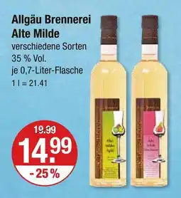 V Markt Allgäu brennerei alte milde Angebot